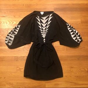 Parker Dress w/Flair Sleeves (100% silk)